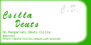 csilla deuts business card